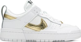 Кроссовки Nike Wmns Dunk Low Disrupt 'White Metallic Gold', белый dd9676 100 | white