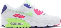 Кроссовки Nike Wmns Air Max 90 'White Indigo Burst Volt', белый dh0250 100 | white