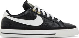 Кроссовки Nike Serena Williams Design Crew x Wmns Court Legacy 'Black Metallic Gold', черный dj1454 001 | black