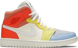 Кроссовки Nike Wmns Air Jordan 1 Mid 'To My First Coach', белый dj6908 100 | white