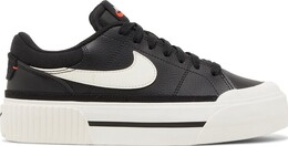 Кроссовки Nike Wmns Court Legacy Lift 'Black Sail', черный dm7590 001 | black