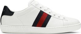 Кроссовки Gucci Wmns Ace White Blue Red, белый 387993 a38d0 9072 | white blue red