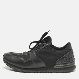 Tod's Black Nylon, Mesh and Leather Low Top Sneakers Size 41 1151846