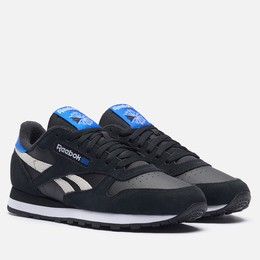 Мужские кроссовки Reebok Classic Leather, цвет чёрный, размер 44.5 EU 100209514-4930821