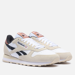 Мужские кроссовки Reebok Classic Leather, цвет бежевый, размер 40.5 EU 100209515-4931006