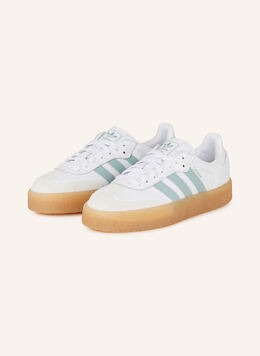 Кроссовки самбэ Adidas, мультиколор 1660625 | weiss/ mint/ ecru