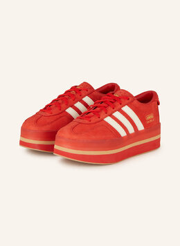 Кроссовки Газель стек Adidas, мультиколор 1660606 | rot/ weiss