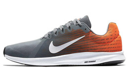 Кроссовки для бега Downshifter 8 мужские с низким верхом серые/оранжевые Nike 908984-003