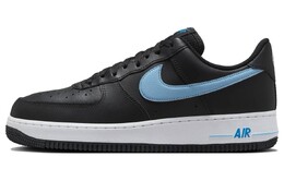 Кроссовки Nike Air Force 1 '07 Low Black University Blue, черный/синий hf3839-001 | black/blue