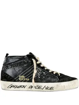 Кеды Mid Star Glitter/Black Golden Goose, черный 29447092 | черный