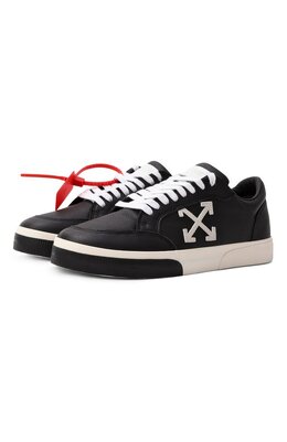 Кожаные кеды New Low Vulcanized Off-White 0mia293c99lea002