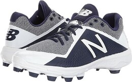 Мужские формованные бейсбольные кроссовки New Balance 4040 V4 TPU, темно-синий/белый b01n2jiw3j | navy/white