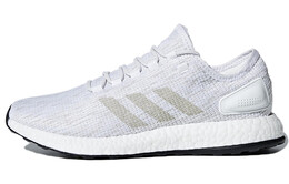 Кроссовки для бега Pure Boost 2017 мужские с низким верхом белые/золотые Adidas bb6277