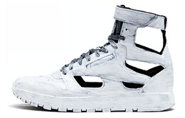 Женские классические кожаные кроссовки Reebok X Tabi High Whiteout Maison Margiela s39ws0099p4242h8666