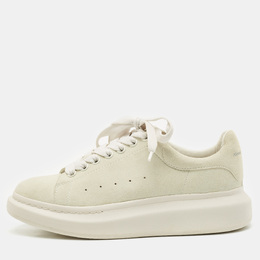 Alexander McQueen Grey Suede Oversized Sneakers Size 40 1155090