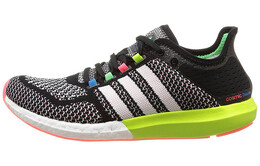 Кроссовки женские CC Cosmic Boost с низким верхом, черные/зеленые Adidas b34374