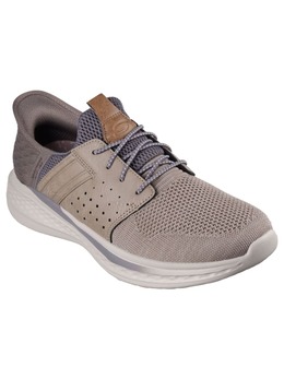 Кроссовки на шнуровке SLADE Skechers, серо-коричневый 5935807 | taupe