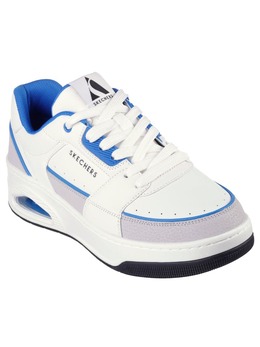 Кроссовки на шнуровке UNO COURT Skechers, белый/синий 5935841 | weiß/blau