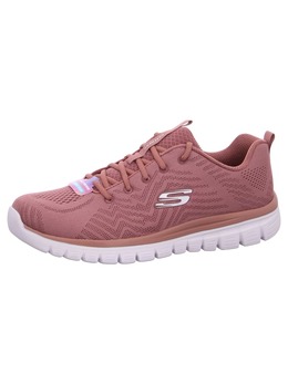 Кроссовки на шнуровке Skechers, розовый 5726073 | rosa