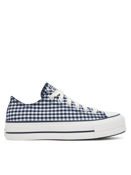 Кроссовки из ткани Chuck Taylor All Star Lift Platform Gingham A13664C Converse, синий 0000304832178 | dunkelblau