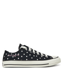 Кроссовки из ткани Chuck Taylor All Star Polka Dots A12570C Converse, черный 0000304832345 | schwarz
