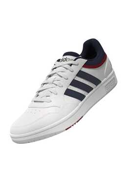 Кроссовки Hoops 3.0 в ретро-стиле с амортизацией из натуральной кожи Adidas, белый 4064053690256 | ftwr white