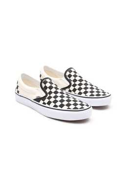 Кроссовки Slip-On классические слипоны Vans, мультиколор 0700053333970 | bww checkerboard / black white