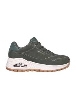 Кроссовки "uno rugged chillproof" шнуровка кожа Skechers, мультиколор 0197976462076 | olv olive suede/