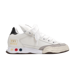 Кроссовки Maison Mihara Yasuhiro Herbie Puffer OG Sole Leather Low 'White', белый a12fw712 wht | white