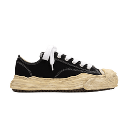 Кроссовки Maison Mihara Yasuhiro Hank OG Dyed Sole Canvas Low 'Black', черный a13fw733 blk | black