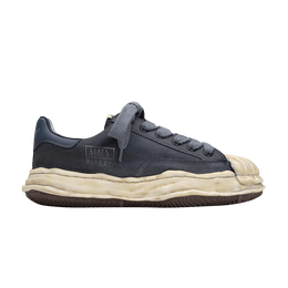 Кроссовки Maison Mihara Yasuhiro Blakey OG Sole Overdyed Canvas Low - 'Black White', черный a12fw719 blkwht | black white