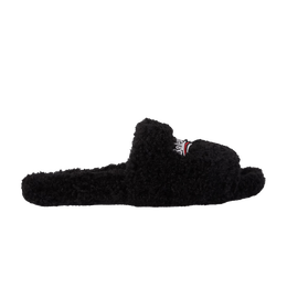 Кроссовки Balenciaga Furry Slides 'Black', черный 654747 w2hs4 1096 | black