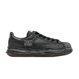 Кроссовки Maison Mihara Yasuhiro Blakey OG Sole Leather Low 'Distressed Black Snakeskin', черный a10fw713 blk | distressed black snakeskin
