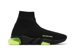 Кроссовки Balenciaga Speed Trainer 'Clear Sole - Black Yellow Fluo', черный 607544 w2dbw 1048 | clear sole - black yellow fluo
