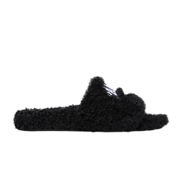Кроссовки Balenciaga Furry Slides 'Cities Paris - Black', черный 654747 w2do2 1001 | cities paris - black