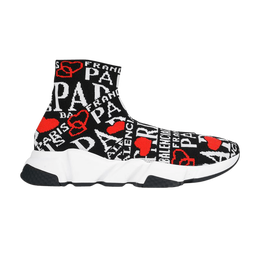 Кроссовки Balenciaga Speed Trainer 'Paris Logo', черный 593617 w1791 1037 | paris logo