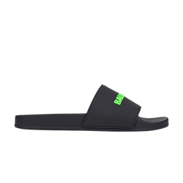 Кроссовки Balenciaga Rubber Slides 'Black Fluo Green', черный 565826 w1s81 1030 | black fluo green