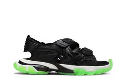 Кроссовки Balenciaga Track Sandal 'Clearsole - Black Fluo Green', черный 655954 w2cc4 1038 | clearsole - black fluo green
