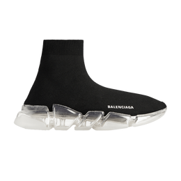 Кроссовки Balenciaga Speed 2.0 Sneaker 'Clear Sole - Black', черный 617239 w2dc4 1090 | clear sole - black