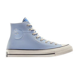 Converse Кроссовки Chuck 70 High 'Upcycled - Chambray & Gingham', синий a10610c | upcycled - chambray & gingham