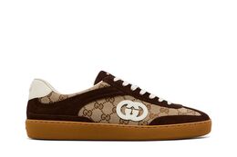 Кроссовки Gucci G75 'Interlocking G - Dark Brown Suede', коричневый 791742 aaega 2242 | interlocking g - dark brown suede
