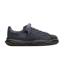 Кроссовки Maison Mihara Yasuhiro Blakey OG Sole Overdyed Canvas Low 'Black', черный a12fw719 blk | black