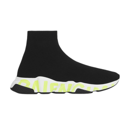 Кроссовки Balenciaga Speed Sneaker 'Graffiti - Black Fluo Green', черный 605972 w05gy 1935 | graffiti - black fluo green