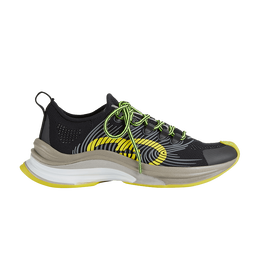 Кроссовки Gucci Wmns Run Sneaker 'Black Yellow', черный 680939 usm10 8480 | black yellow