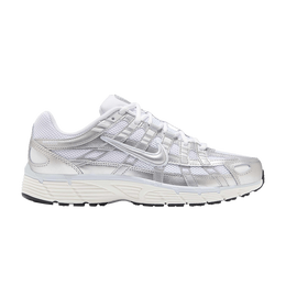 Nike Кроссовки Wmns P-6000 'White Metallic Silver', белый bv1021 106 | white metallic silver