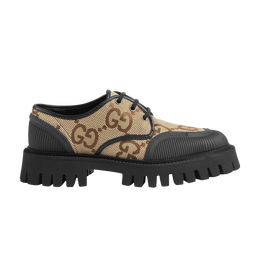 Кроссовки Gucci Wmns Maxi GG Lace-Up 'Beige Black', желто-коричневый 751708 ukof0 2552 | beige black
