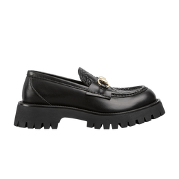 Кроссовки Gucci Wmns Horsebit Lug Sole Loafer 'Black', черный 817306 aad7e 1000 | black