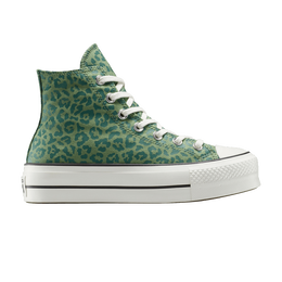 Converse Кроссовки Wmns Chuck Taylor All Star Lift Platform High 'Green Leopard', зеленый a15054c | green leopard