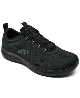 Мужские саммиты - кроссовки louvin slip-on training от finish line Skechers, черный 14876512 | black