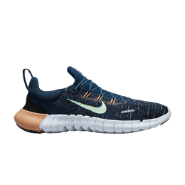 Nike Кроссовки Wmns Free Run 5.0 Next Nature 'Valerian Blue Orange Trance', синий cz1891 402 | valerian blue orange trance
